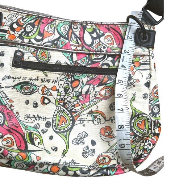 Sakroots Peace Canvas Coated Crossbody Bag Purse - Picture 4 of 8